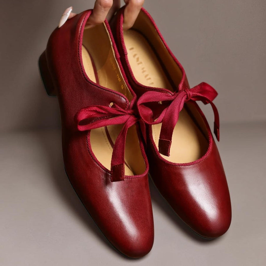 Sophie | Ballerines Cuir à Nœud