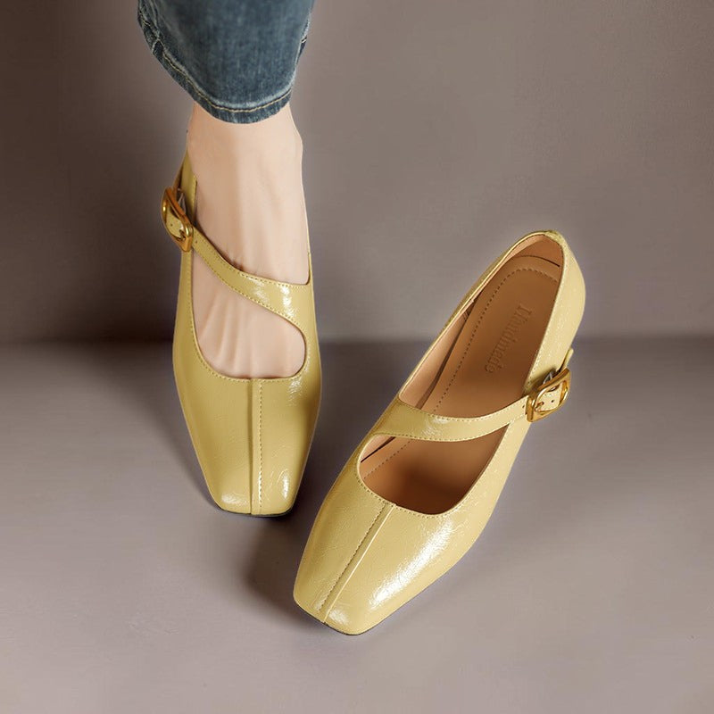 Michèle | Babies Cuir Bout Carré