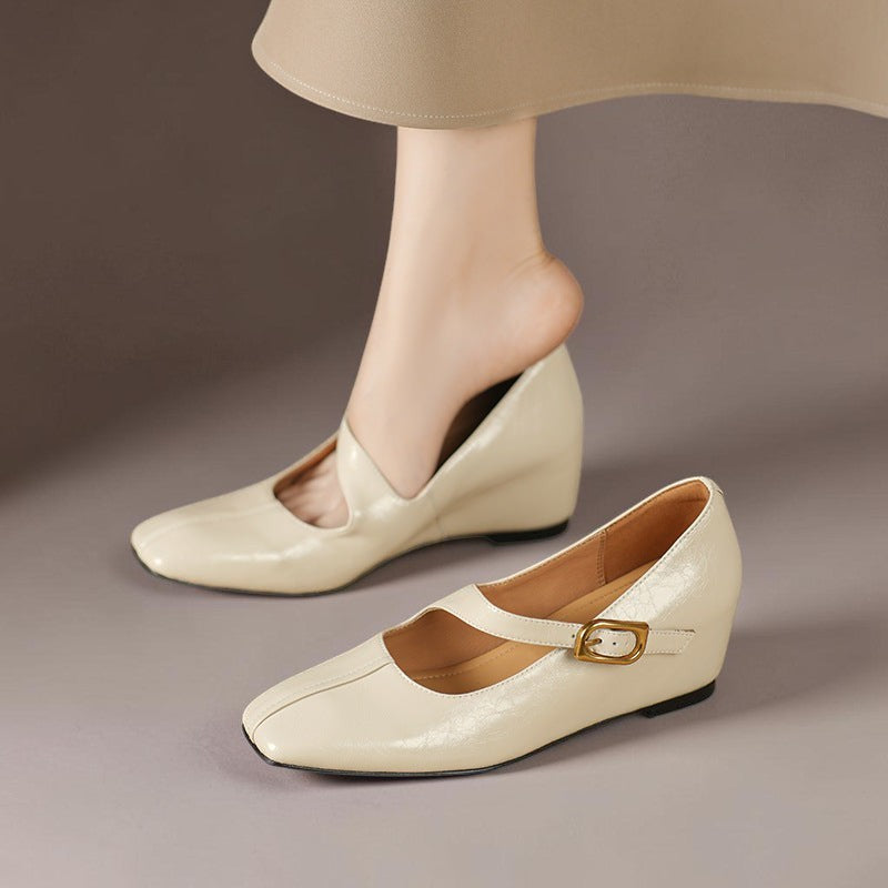 Michèle | Babies Cuir Bout Carré