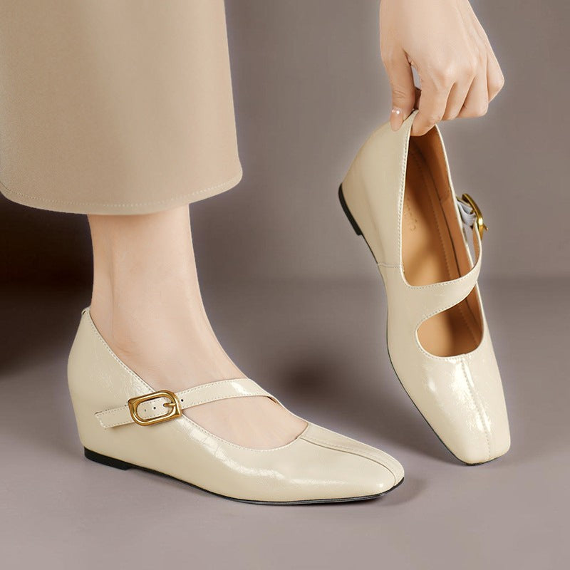 Michèle | Babies Cuir Bout Carré