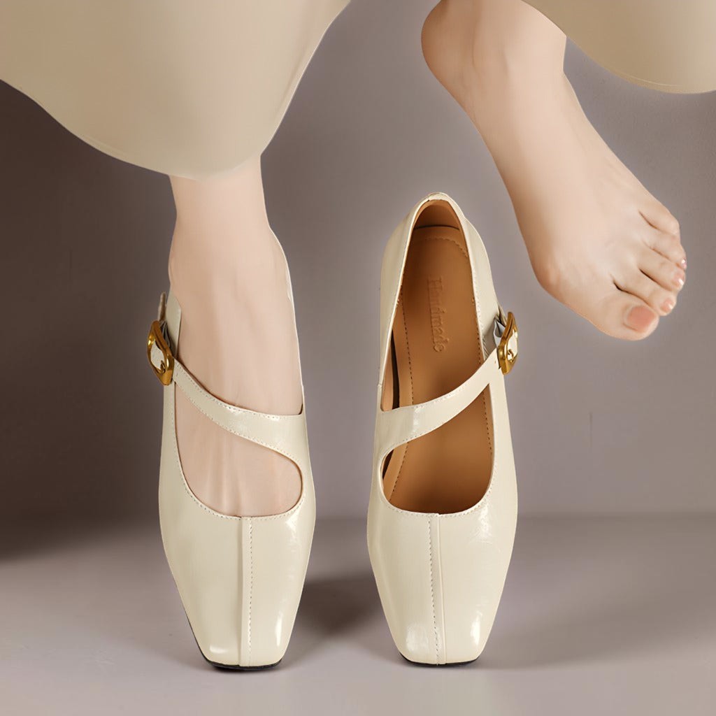Michèle | Babies Cuir Bout Carré