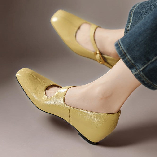 Michèle | Babies Cuir Bout Carré