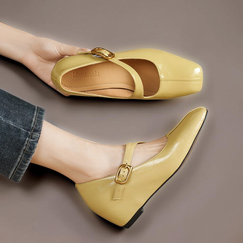 Michèle | Babies Cuir Bout Carré