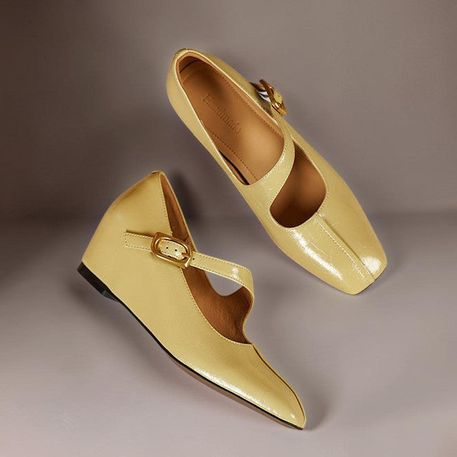 Michèle | Babies Cuir Bout Carré
