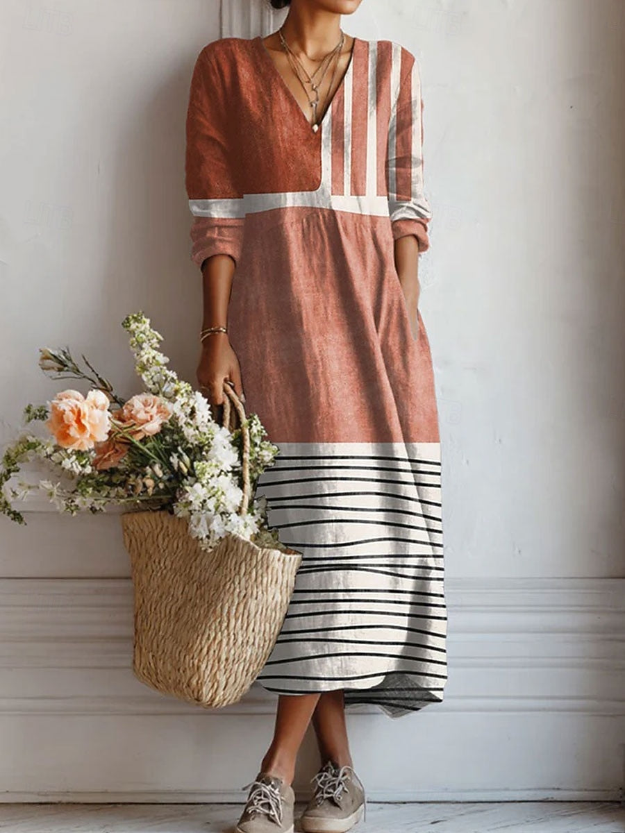 Bérénice | Robe Imprimée Graphique
